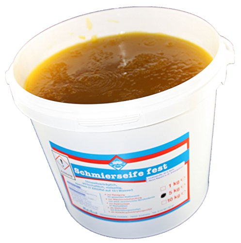 Wasserrose® 5 kg SCHMIERSEIFE GOLDSCHMIERSEIFE GELB FEST UNIVERSAL Made IN Germany von Schutzmarke WASSERROSE