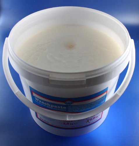 Wasserrose® 9 kg UNIVERSAL-SCHMIERSEIFE Weisse CREMIGE Paste WASCHPASTE Made IN Germany von Schutzmarke WASSERROSE