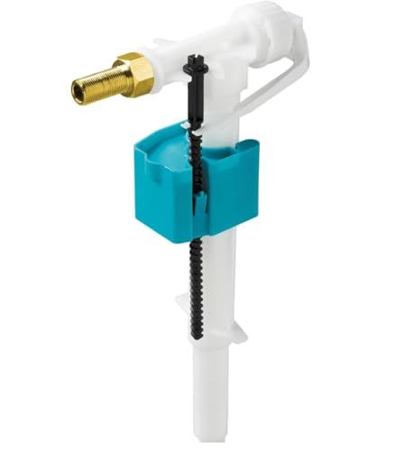 Schwab (eine Marke von Fluidmaster) Füllventil HVK G 3/8" x 33 mm Messingschaft, seitlich montiertes Ventil, Teleskoprohr von Schwab