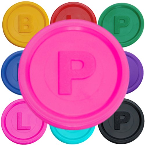 SCHWABMARKEN 100 Pfandmarken, Chips, Token Farbe Neon-Pink P von SCHWABMARKEN