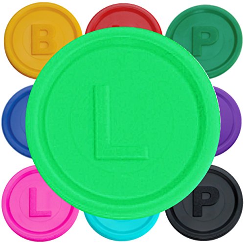 SCHWABMARKEN 1000 Pfandmarken, Chips, Token Farbe Neon-Grün L von SchwabMarken