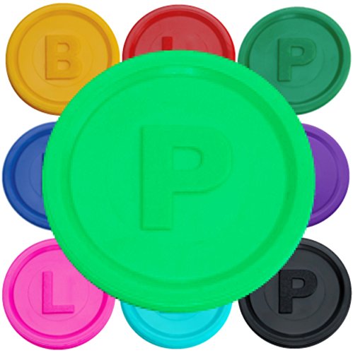 SCHWABMARKEN 1000 Pfandmarken, Chips, Token Farbe Neon-Grün P von SchwabMarken