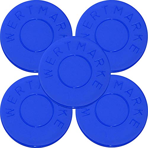 300 Pfandmarken Wertmarken Durchmesser 30mm Farbe Blau mit beidseitiger Aufschrift"Wertmarke" - Eventmarken Chips Jeton Token von SchwabMarken