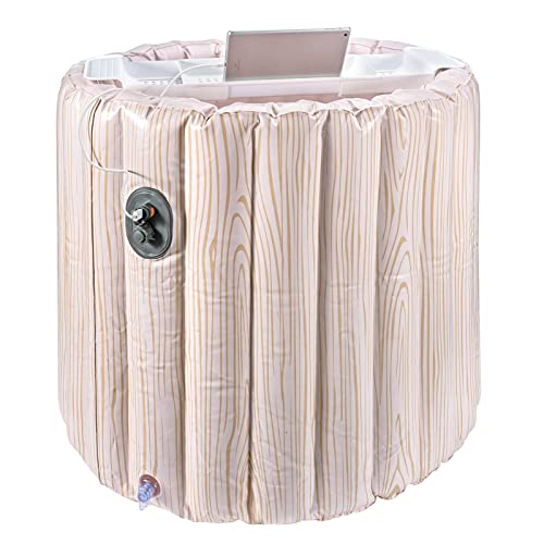 Aufblasbare Badewanne, Faltbare Badewanne, Automatische aufblasbare Badewanne mit Handy-Aufladung,Aufblasbar Tragbare Badewanne aus Spa für Eisbad Faltbare Badewanne, 90 X 70 cm. von Schwänlein
