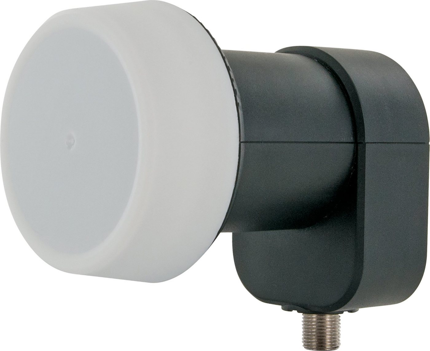 Schwaiger 714272 Universal-Single-LNB (für 1 Teilnehmer, herausziehbare Wetterschutzabdeckung, hellgrau) von Schwaiger