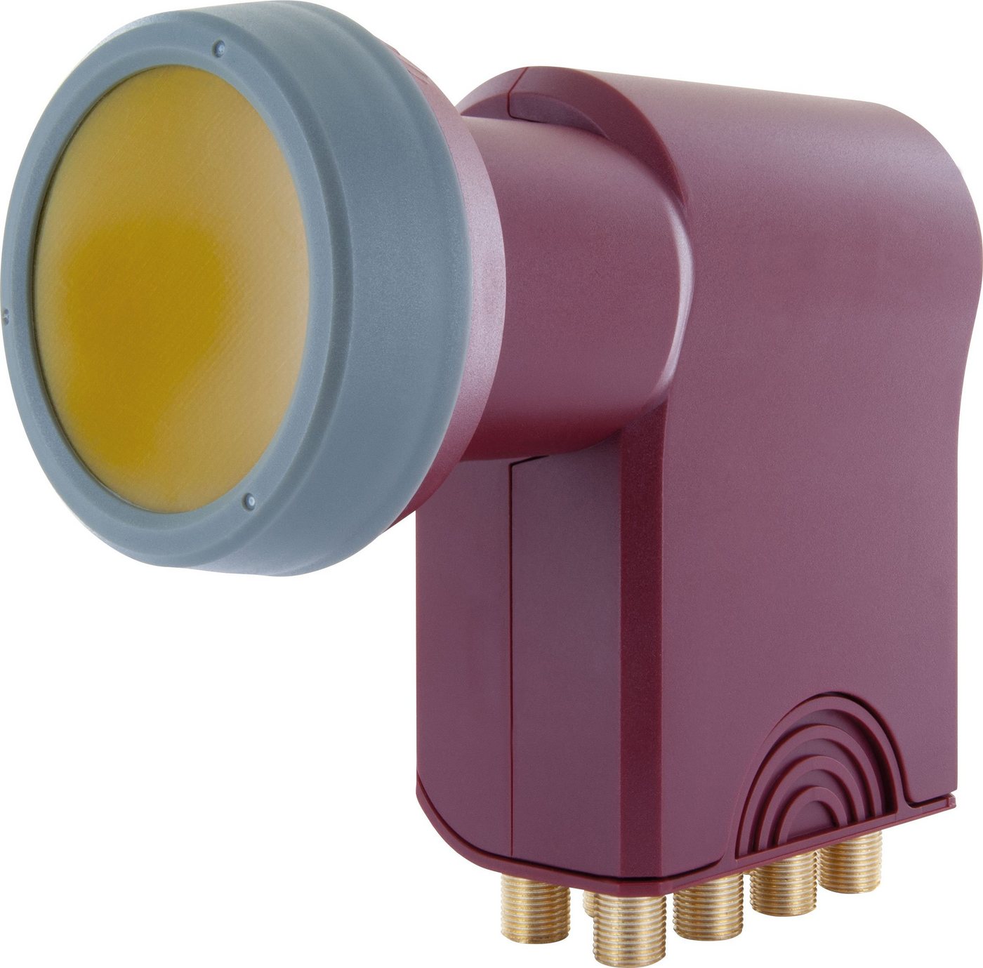 Schwaiger 717419 Universal-Octo-LNB (für 8 Teilnehmer, herausziehbare Wetterschutzabdeckung, ziegelrot) von Schwaiger