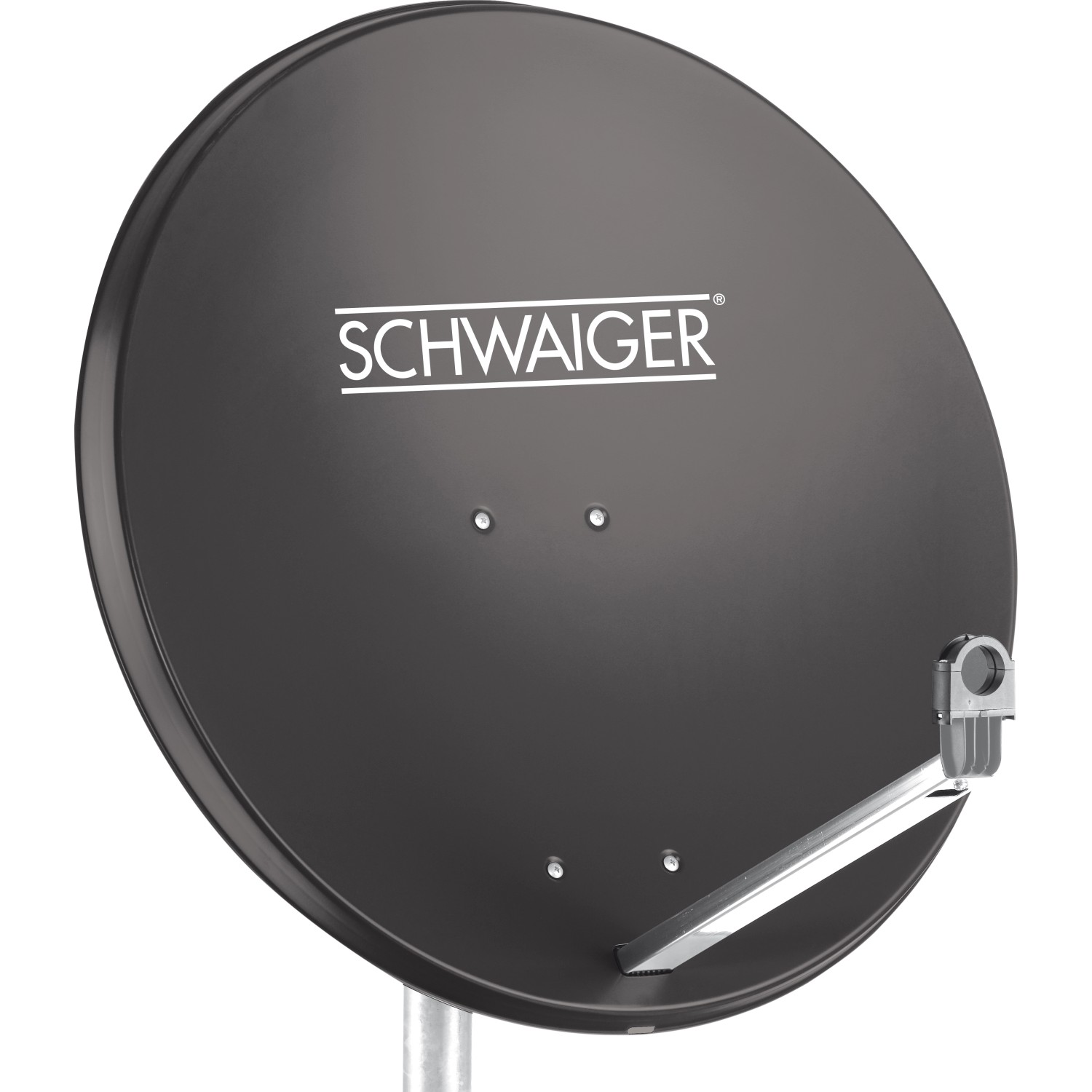 Schwaiger Aluminium Offset Antenne Ø 75 cm Anthrazit von Schwaiger