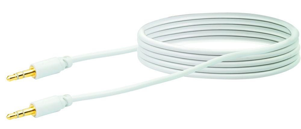 Schwaiger Audio Anschlusskabel TFS4150 532 Klinke weiß, 1,5m, 1x 3,5mm Klinken Stecker / 1x 3,5mm Kl von Schwaiger
