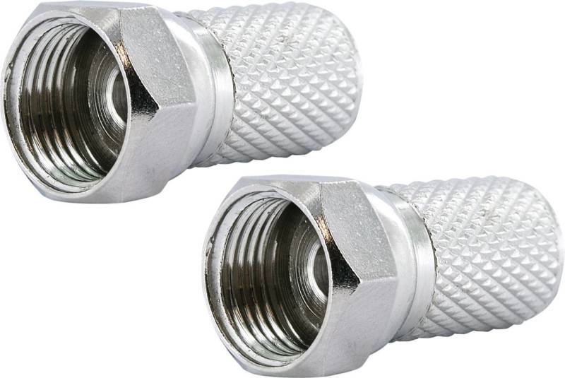 Schwaiger F Stecker FST8002 531 2x F Aufdrehstecker für Kabel mit 8mm Durchmesser von Schwaiger