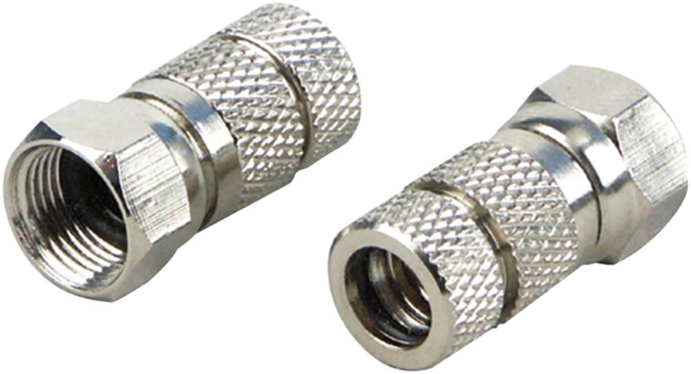 Schwaiger F Stecker FSW7002 531 Wetterschutz 2x F Aufdrehstecker mit Dichtung für Kabel mit 7mm Durc von Schwaiger