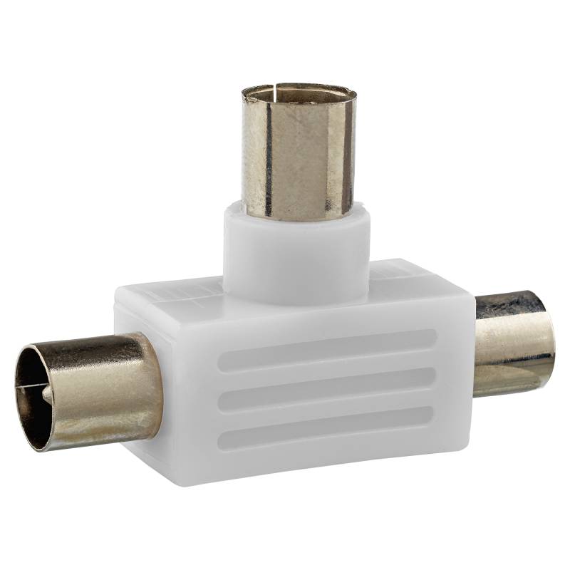 Schwaiger IEC-Aufsteckverteiler 2-fach TV "Antenna" Standard von Schwaiger