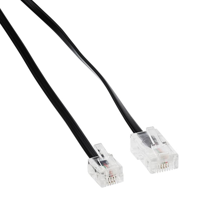 Schwaiger ISDN-Anschlusskabel RJ-11/RJ-45 schwarz 3 m von Schwaiger