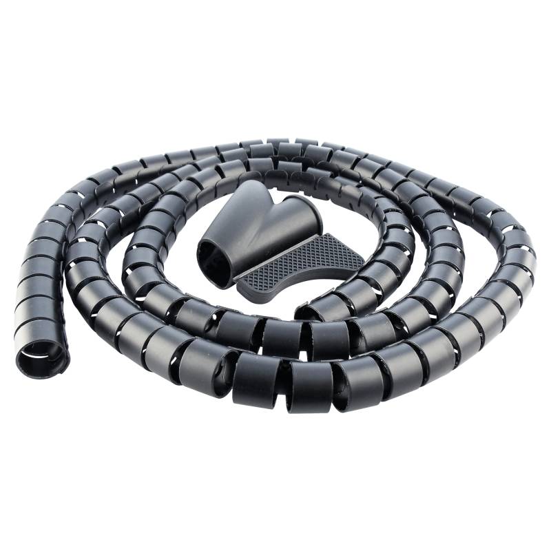 Schwaiger Kabelspiralschlauch Ø 2,8 x 150 cm schwarz von Schwaiger