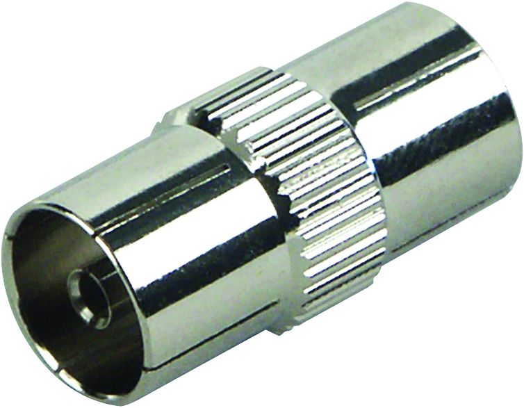 Schwaiger Koaxial Adapter UEST8026 531 silber, 1x IEC Buchse / 1x IEC Buchse von Schwaiger