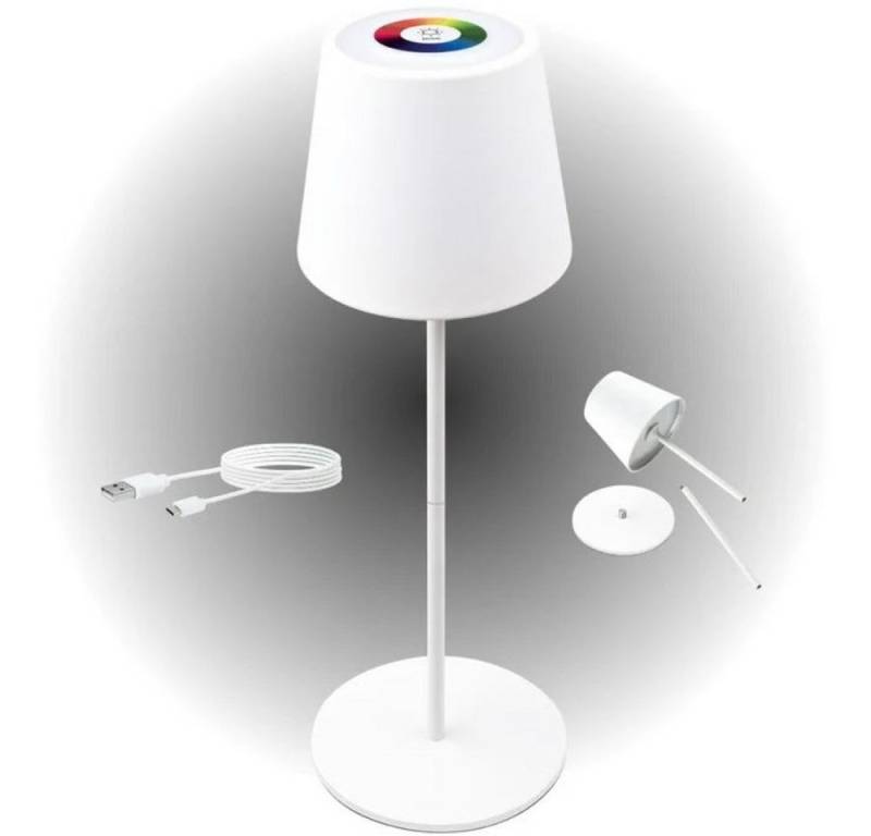 Schwaiger LED Tischleuchte RGB LED Tischleuchte mit Touchsteuerung - Tischlampe - weiß von Schwaiger