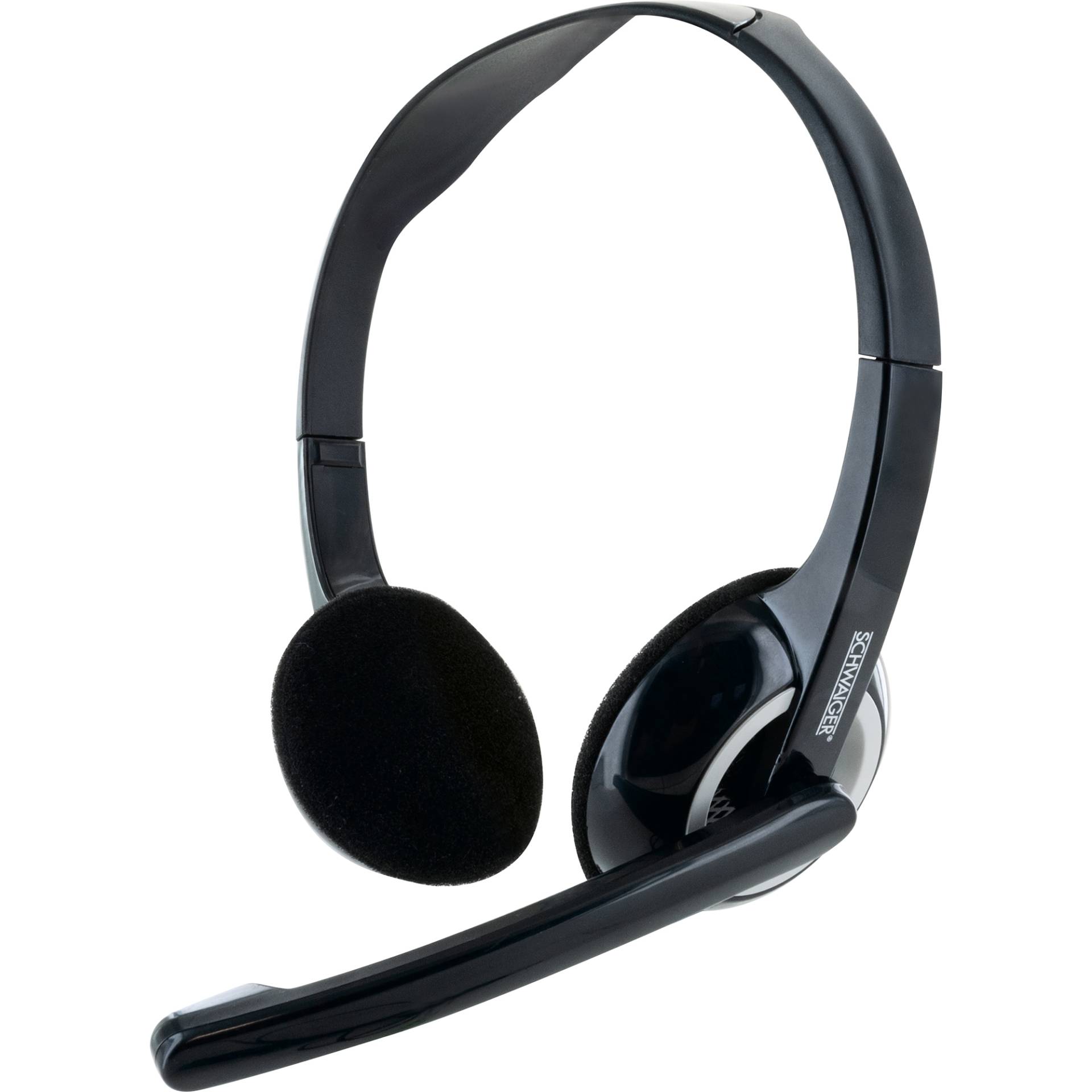 Schwaiger PC-Headset schwarz flexibler Mikroarm von Schwaiger