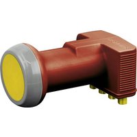 Schwaiger SPS7944R531 Quad-LNB Feedaufnahme: 40mm Wetterschutz Ziegel-Rot von Schwaiger