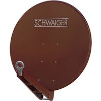 Schwaiger SPI085PR SAT Antenne 85cm Reflektormaterial: Aluminium Ziegel-Rot von Schwaiger