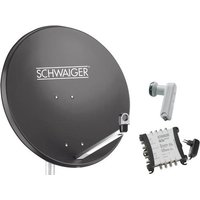 Schwaiger SPI9961SET6 SAT-Anlage ohne Receiver Teilnehmer-Anzahl: 8 80cm von Schwaiger