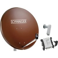 Schwaiger SPI9962SET6 SAT-Anlage ohne Receiver Teilnehmer-Anzahl: 8 80cm von Schwaiger