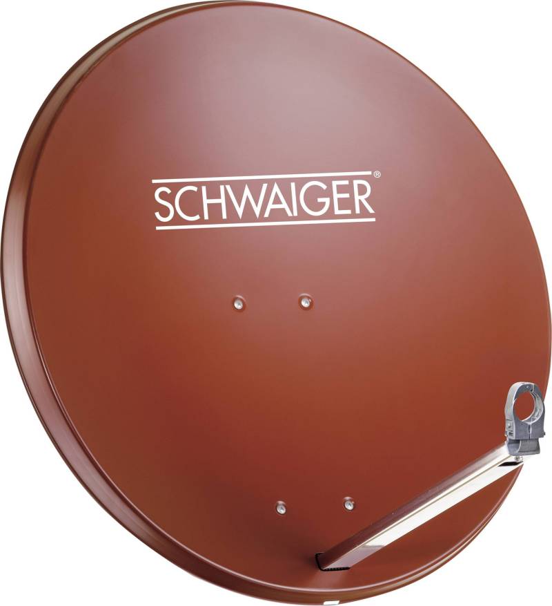 Schwaiger Sat Anlage Spiegel Ziegelrot Satellitenempfang Quad Lnb Ziegelrot B-Ware von Schwaiger
