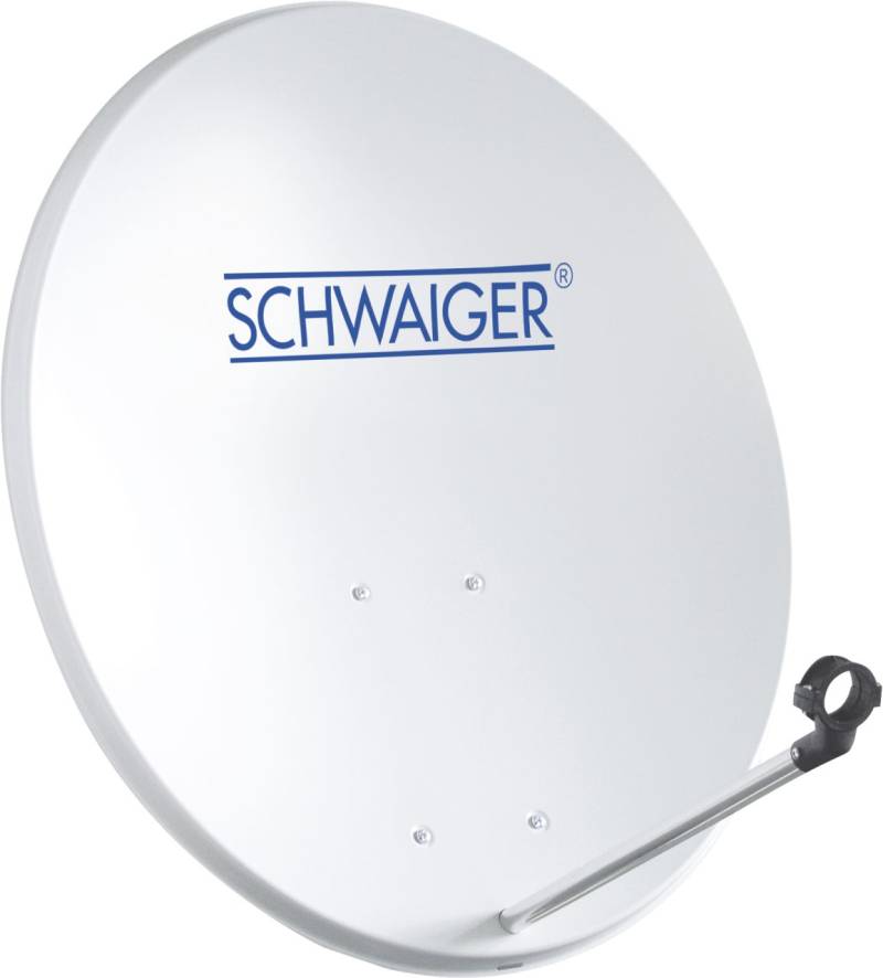Schwaiger Satellitenspiegel Stahl Offset Antenne Ø 55cm hellgrau von Schwaiger