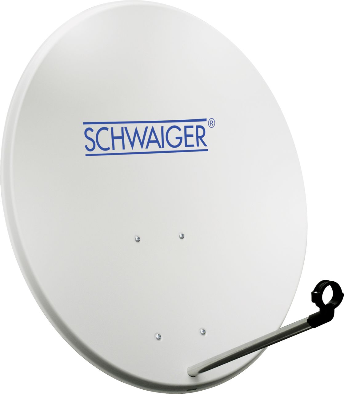 Schwaiger Satelittenspiegel Stahl Offset Antenne Ø 72 cm, hellgrau von Schwaiger