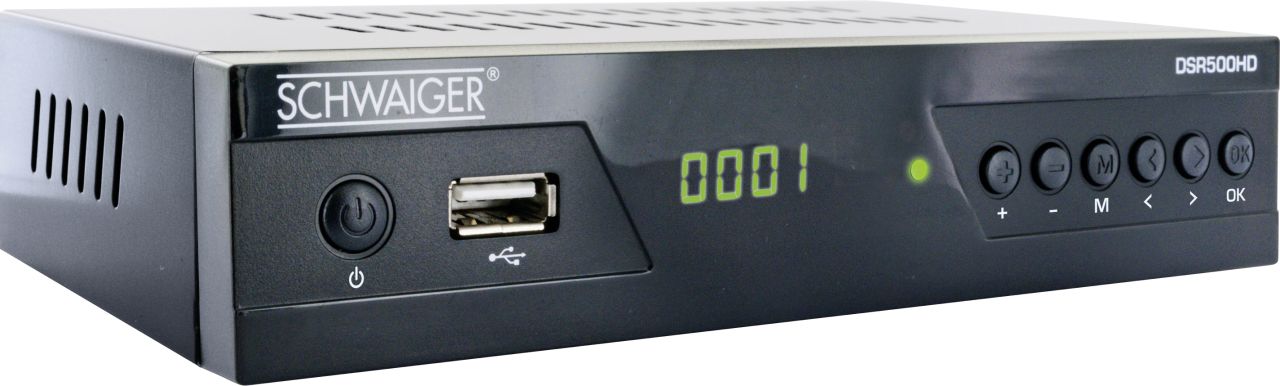 Schwaiger Satelliten-Receiver DSR500HD Full HD (DVB-S2) Free to Air von Schwaiger