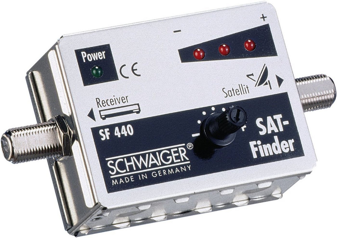 Schwaiger Satfinder SF440 531 (besonders für ASTRA und EUTELSAT geeignet, Stromversorgung über angeschlossenen Receiver) von Schwaiger