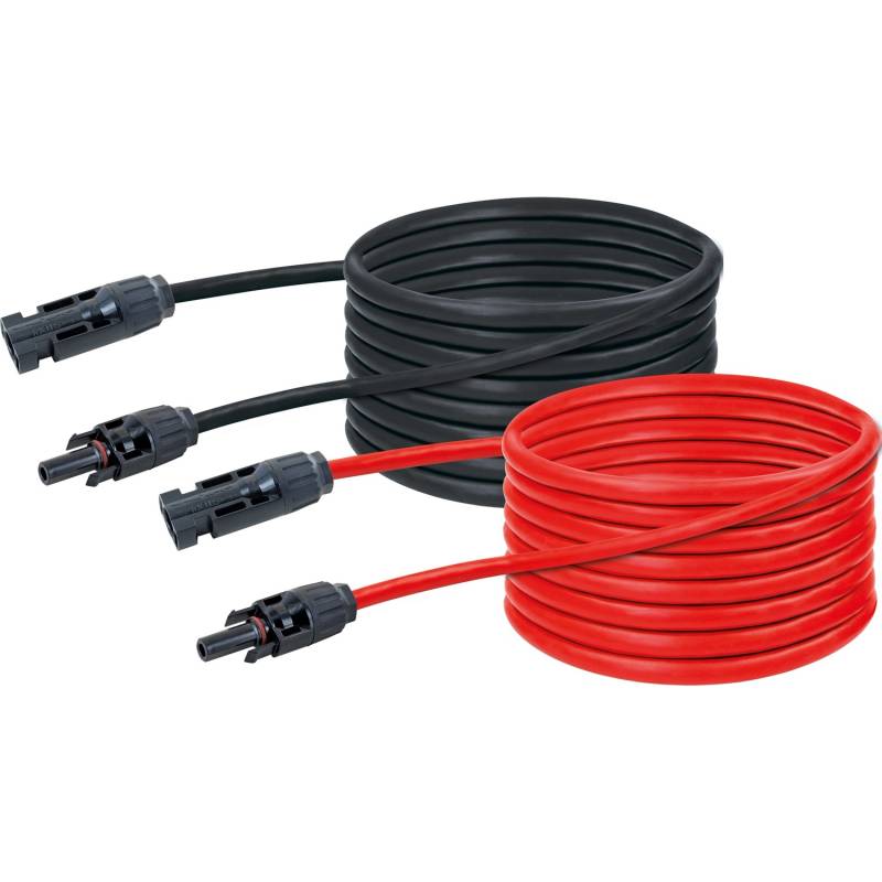Schwaiger Solar-Verlängerungskabel 5 m Rot-Schwarz von Schwaiger
