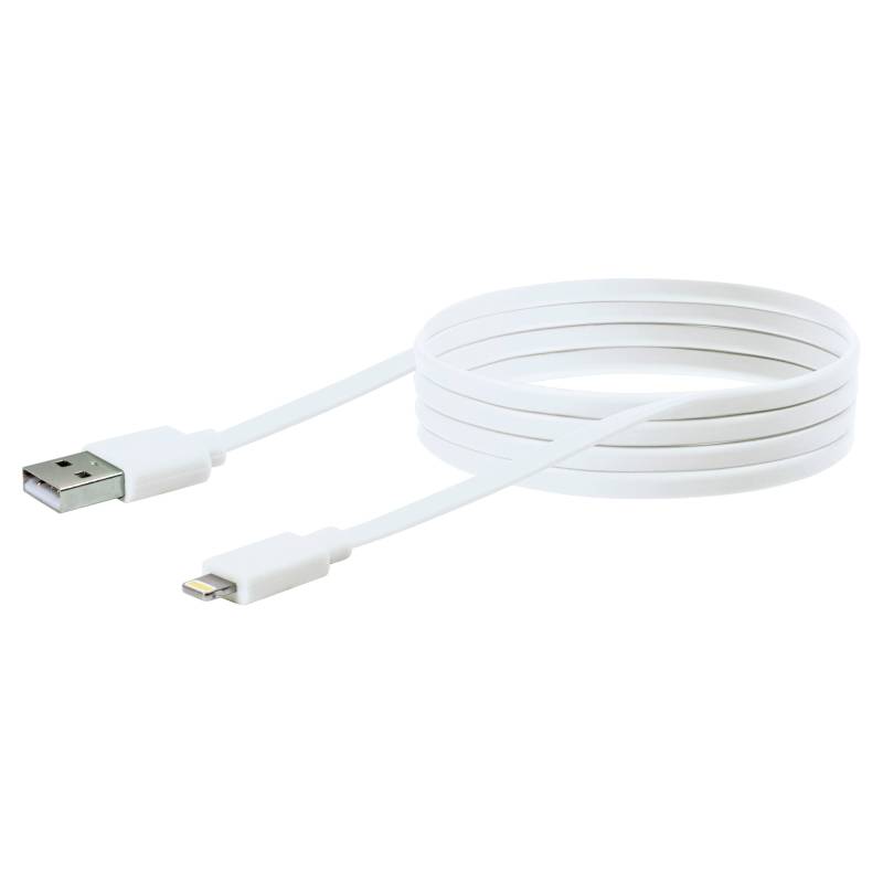 Schwaiger Sync- & Ladekabel Apple® Lightning weiß 200 cm von Schwaiger