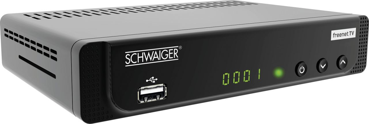 Schwaiger Terrestrischer Receiver DTR600HD - Full HD (DVB-T2) Empfang: ÖR, Freenet* von Schwaiger