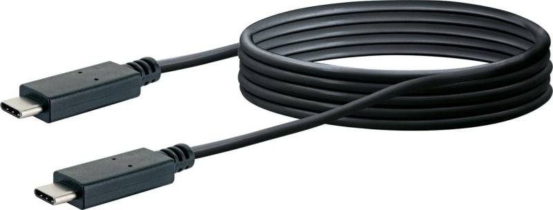 Schwaiger USB Anschlußkabel 2 m 2x USB 3.2 Type C, schwarz von Schwaiger