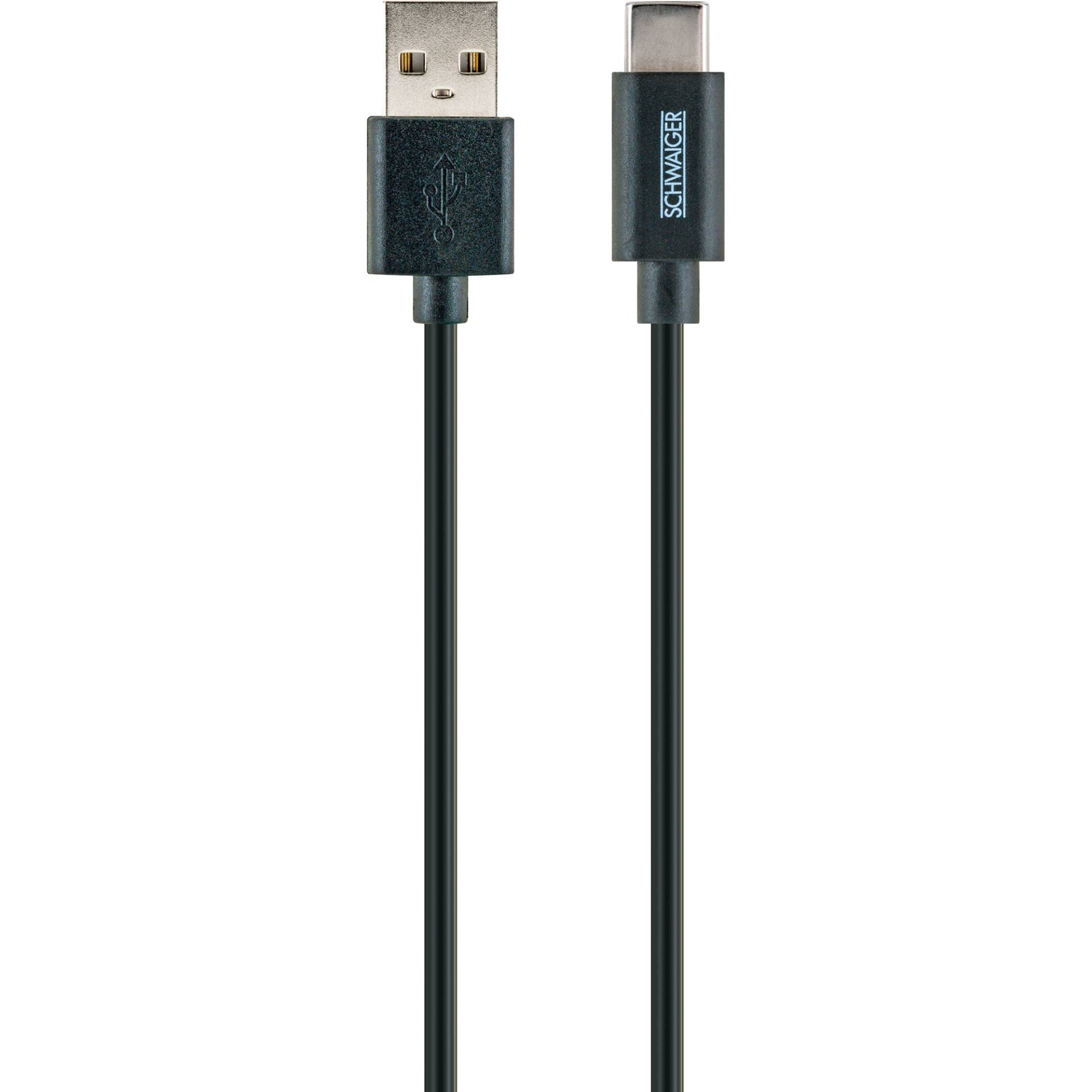 Schwaiger USB-Ladekabel Typ C schwarz 2 m Schwaiger USB-Ladekabel Typ C schwarz 2 m von Schwaiger