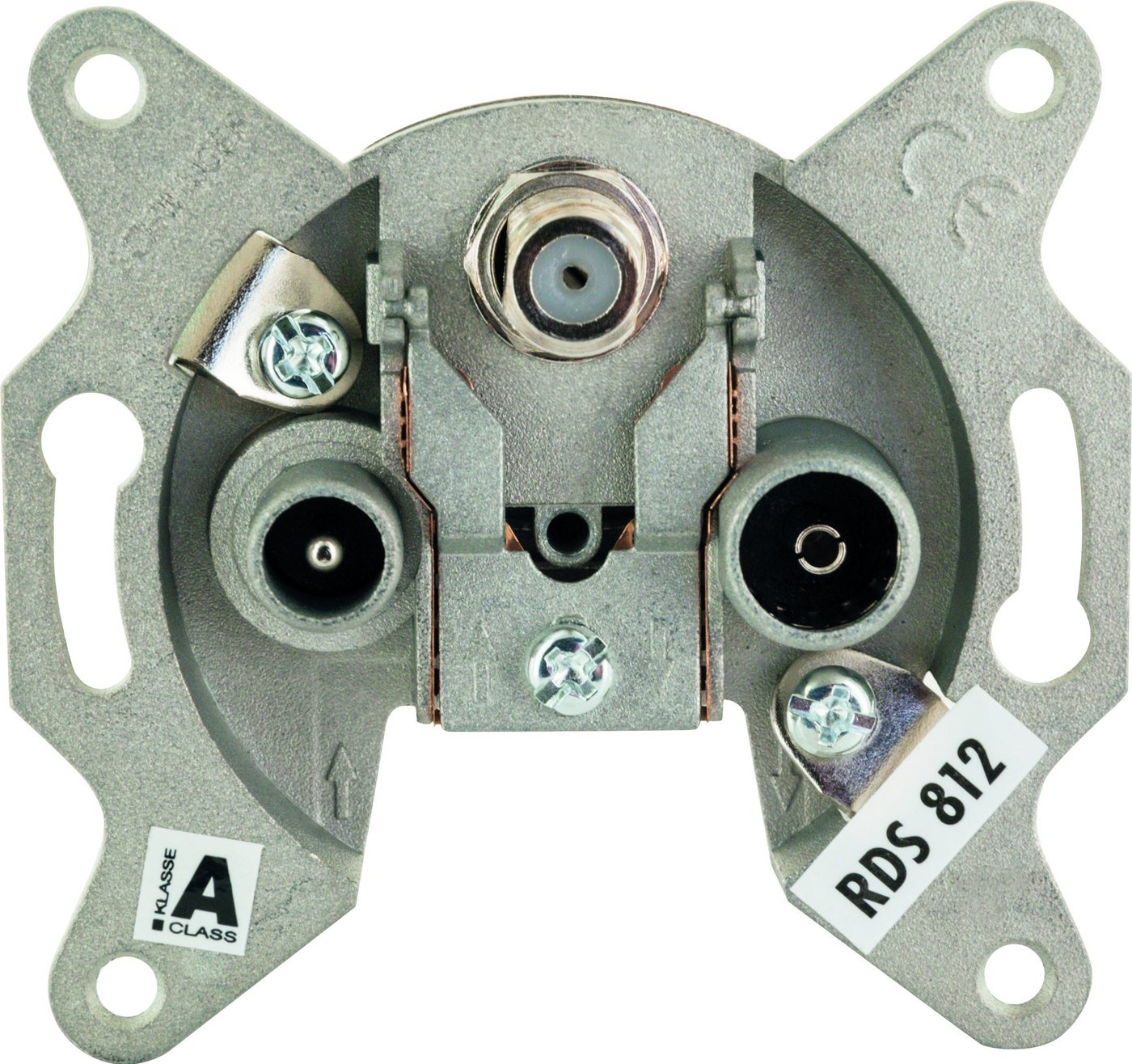 Schwaiger Antennensteckdose RDS812 531, für Breitbandkabelanlagen, schraublose Innenleiterbefestigung von Schwaiger