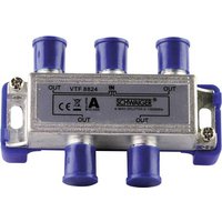 Schwaiger VTF8824 Kabel-TV Verteiler 4-fach 5 - 1000MHz von Schwaiger