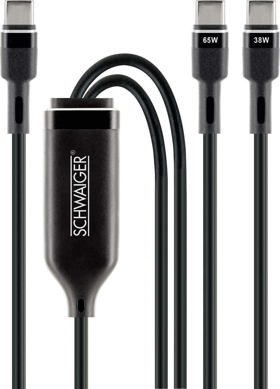 Schwaiger Verteiler USB-C auf USB-C 1,5 m von Schwaiger