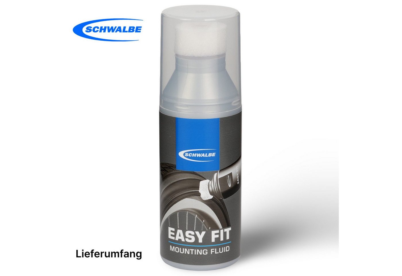 Schwalbe Montagepaste Schwalbe Easy Fit Fahrrad Reifen Montage Paste Flasche Schwamm 50ml, 50 g von Schwalbe