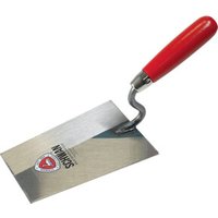 Tiroler Maurerkelle L.180mm B.125mm m.Buchenholzheft,S-Hals STA SCHWAN von Schwan