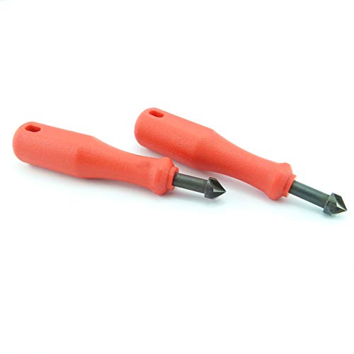 Zwei Kegel Handsenker von Schwan Kegelsenker HSS-Spitze Ø 12 mm Winkel 90° Handentgrater Kegel- und Entgratsenker von Schwan