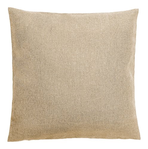 Kissenbezug Kissenhülle 2 Stück 40x40 50x50 40x60 Leinen Optik einfarbig Deko Farbe Champagner Größe 40x40 2erPack von Schwar Textilien