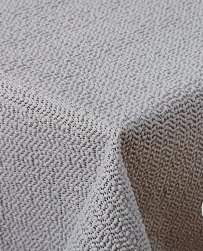 Schwar Textilien Gartentischdecke Tischdecke Weichschaummaterial Outdoor Sommer Tischdecke rutschfest wetterfest hellgrau in verschiedenen Größen oval rund und eckig (130x220 cm eckig) von Schwar Textilien