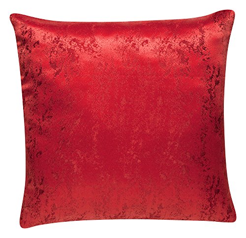 Schwar Textilien Kissenbezug Kissenhülle 2 Stück Lotus Effekt 40x40 50x50 einfarbig Meliert Farbe Rot Maße 50 cm x 50 cm von Schwar Textilien