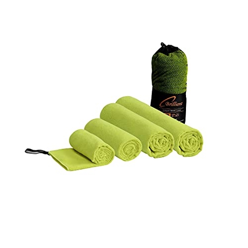 Schwar Textilien Microfaser Handtuch Duschtuch Badetuch Strandtuch Reisehandtuch 5 Farben Farbe Grün Größe 80x160 cm von Schwar Textilien