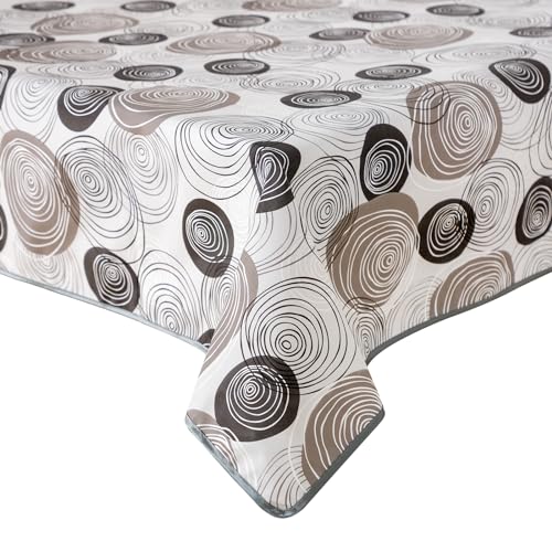 Wachstuch Tischdecke Gartentischdecke Maldecke abwaschbar Tischwäsche Town Florenz 135x180 cm oval von Schwar Textilien