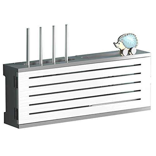 Schweberegale Netzwerk Set Top Box Wandmontierte Router Aufbewahrungs Box Wandmontiertes Regal Multifunktionale WLAN Router Aufbewahrungsboxen Für Zuhause Und Büro Einfach von OMGMTSTORE