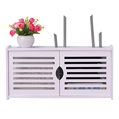 Schweberegale Router-Regal TV-Set-Top-Box Wireless-Router-Rack WiFi-Aufbewahrungsbox WLAN-Router-Regal Zum Aufhängen An Der Wand WLAN-Router-Regalbox Wi-Fi-Aufbewahrungsbox Zur Abdeckung des Routers von Schweberegale