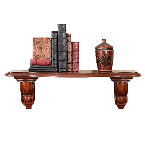 Schweberegale Wandregal TV-Set-Top-Box-Regal Büro-Wandregal Wanddekorationsregal (Color : Brown, Size : 50x30cm) von Schweberegale
