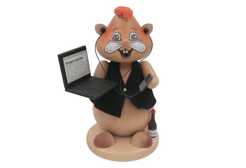 Schweda Räuchermännchen Hamster Groß - Computerfreak von Schweda