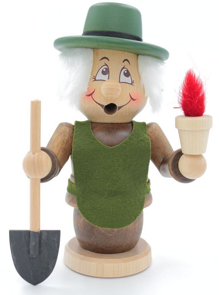 Schweda Räuchermännchen - Räucher Wichtel Klein - Gärtner - Größe ca. 15cm Schweda Räuchermännchen - Räucher Wichtel Klein - Gärtner - Größe ca. 15cm von Schweda